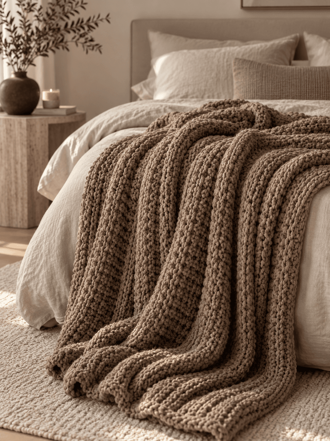 Chunky Knit Throw