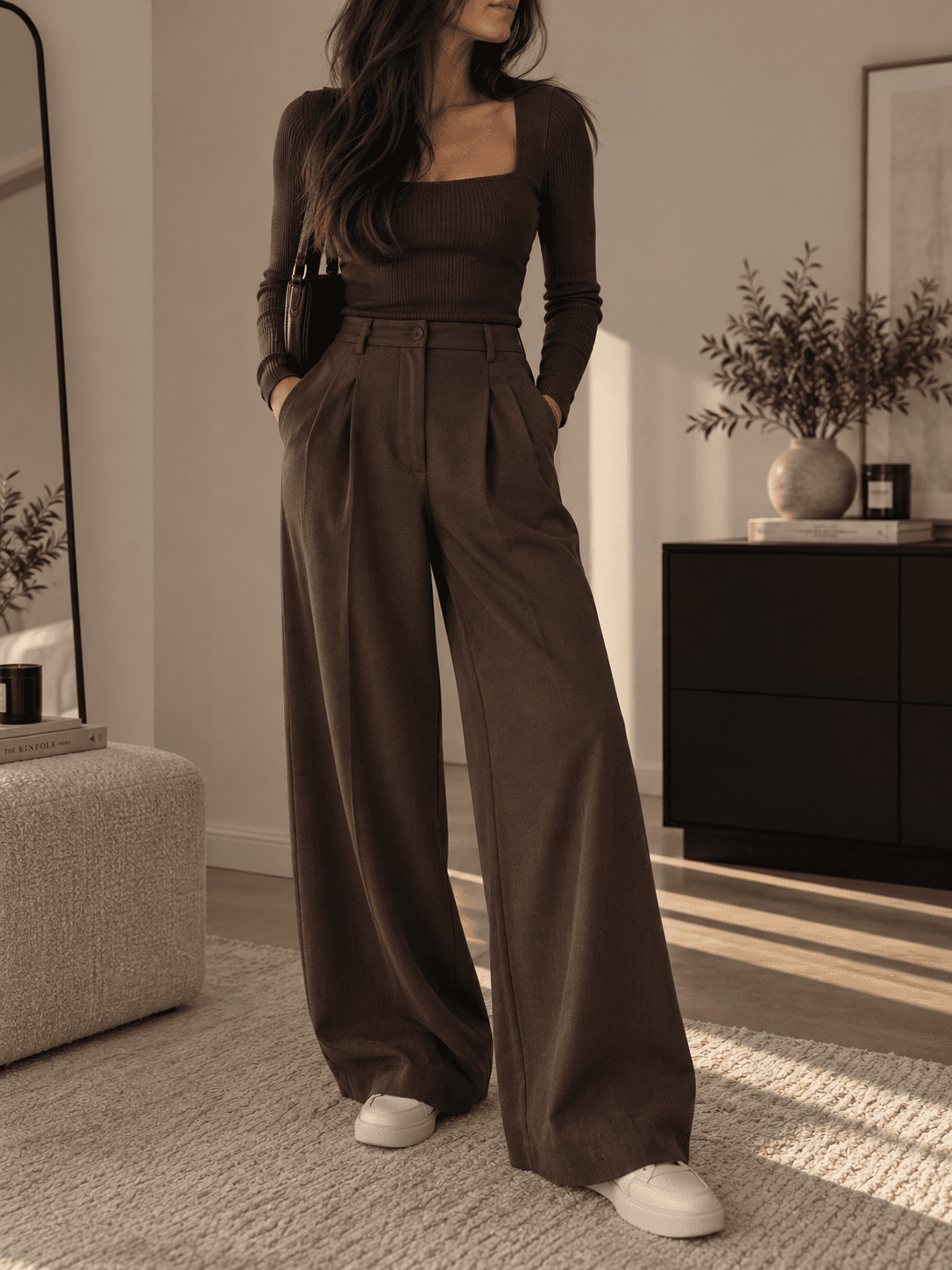 Wide-Leg Trousers
